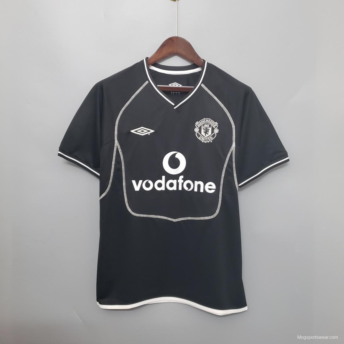 00/02 Manchester United Black Retro Soccer Jersey