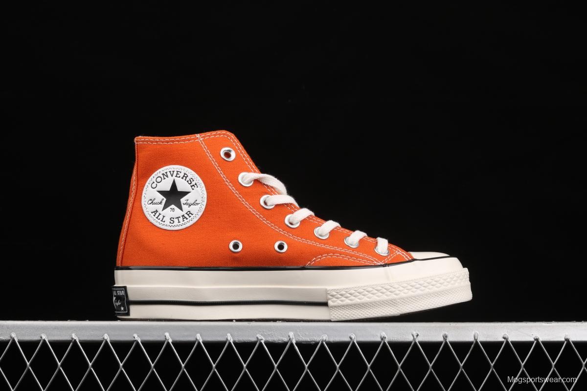 Converse Chuck 70s spring new color bonfire orange matching high-top casual board shoes 171475C