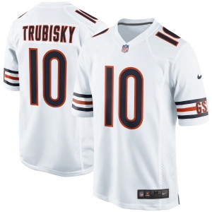 Men's Mitchell Trubisky White Player Limited Team Jersey