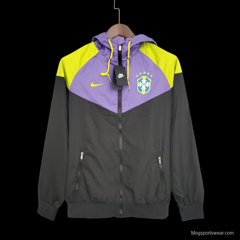 Windbreaker Brazil Purple Black