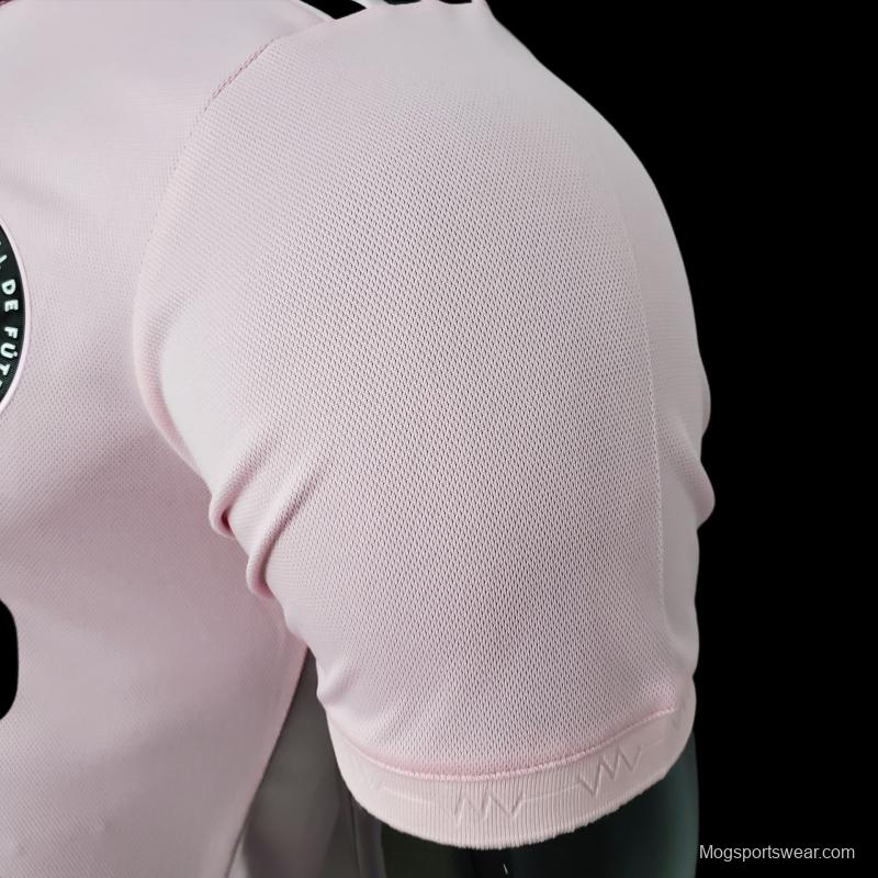 Player Version 22/23 Miami Home Pink Soccer Jersey