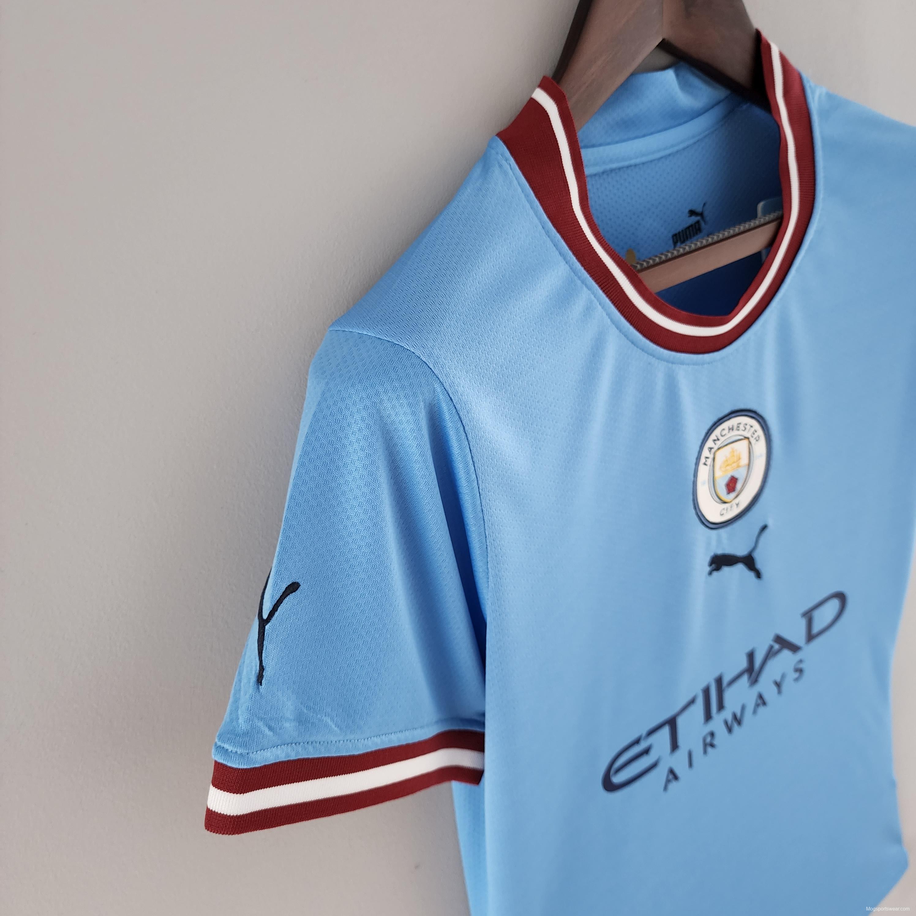 2022 Woman Manchester City Home Soccer Jersey