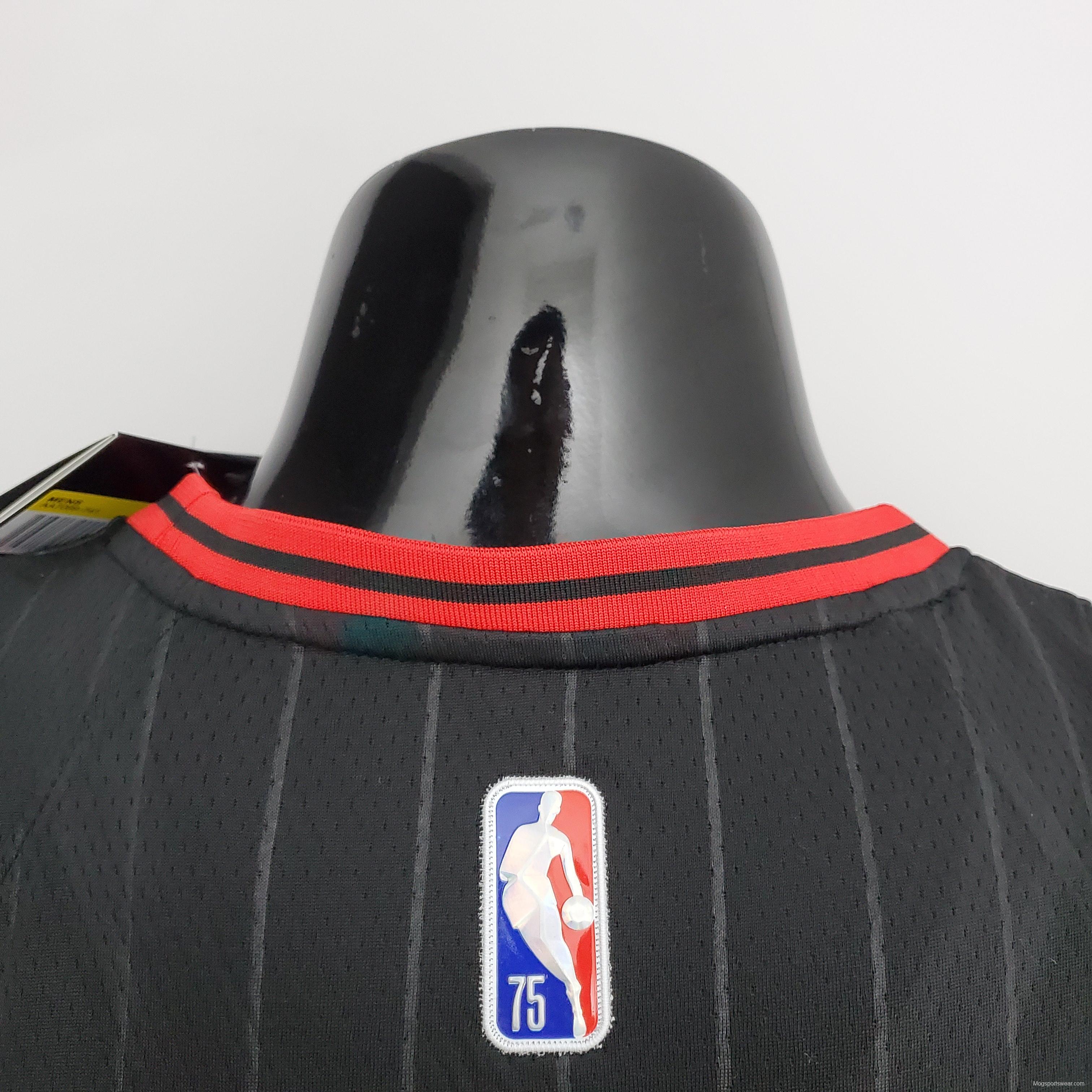 75th Anniversary DeRozan#11 Bulls Flyers Black NBA Jersey