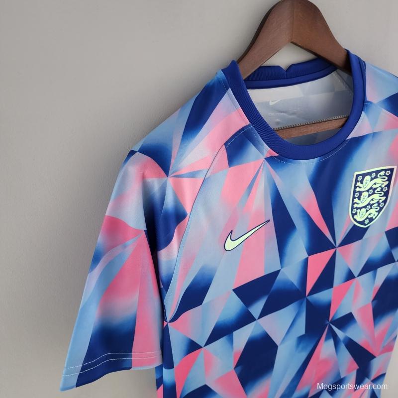 2022 England Training Jersey Wear Geometric Pattern