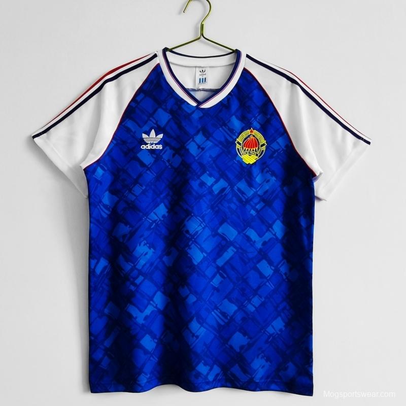 Retro 1992 Yugoslavia Home Soccer Jersey