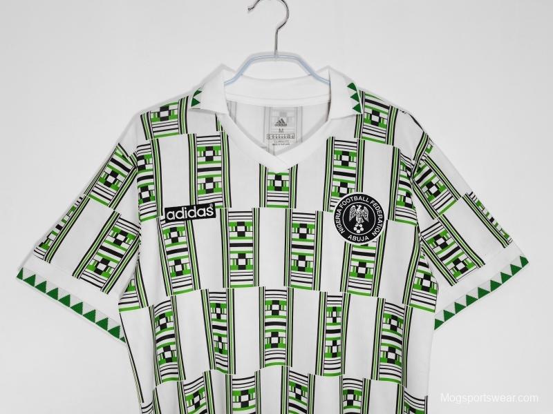 Retro 1994 Nigeria Away Soccer Jersey