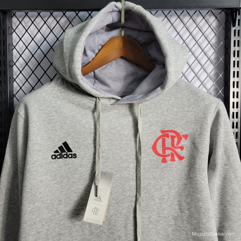 2022 Flamengo Men's And Women's Hoodie Grey