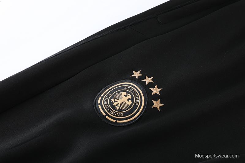 2022 Germany White Full Zipper Tracksuit