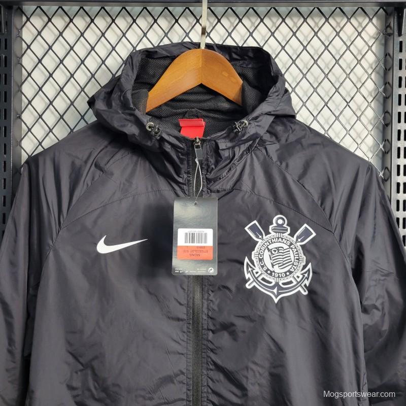 22-23 Corinthians Black Windbreaker