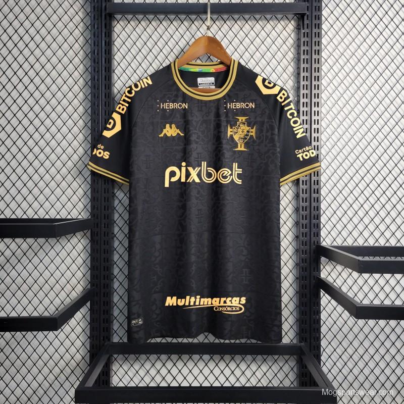 23/24 Vasco Da Gama Black Jersey With Full Sponsors