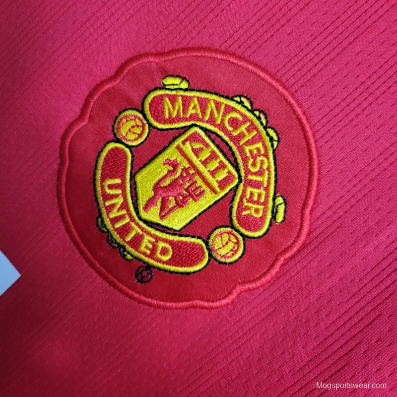 Retro 07-08 Manchester United Champions League Version Home Jersey