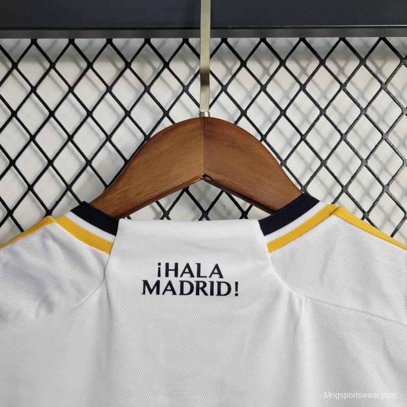 23-24 Kids Real Madrid Home Jersey