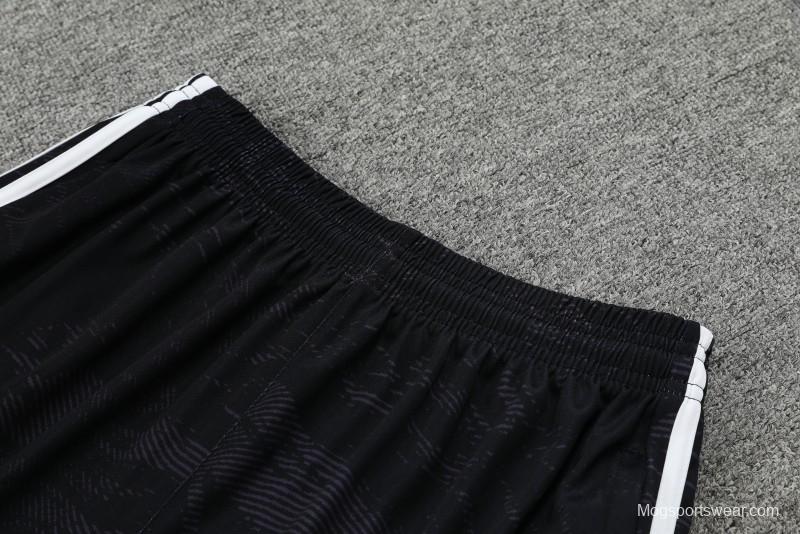 23-24 Juventus Black White Short Sleeve+Shorts