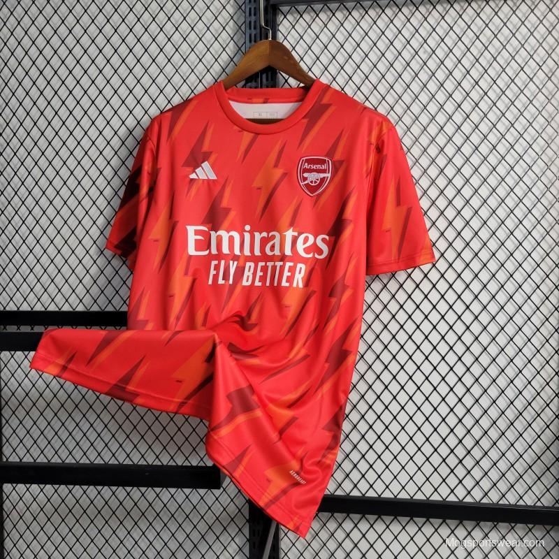 23-24 Arsenal Red Training Jersey