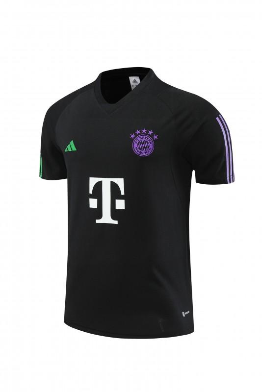 23 24 Bayern Munich Black Short Sleeve+Shorts