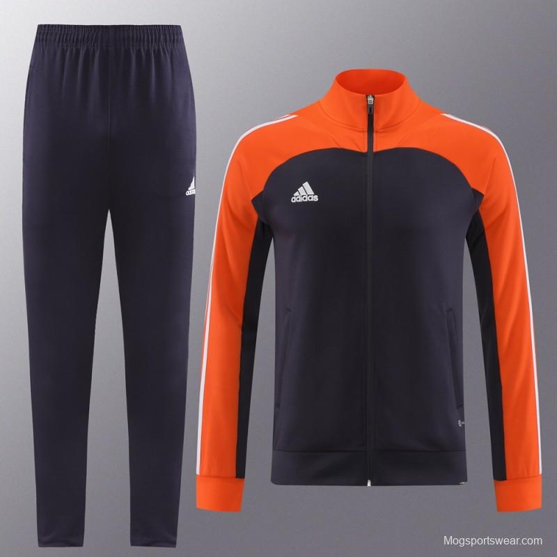 23/24 Adidas Orange/Navy Full Zipper +Pants