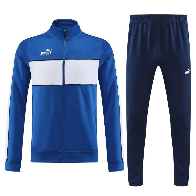 23/24 Puma Blue White Full Zipper Jacket+Pants