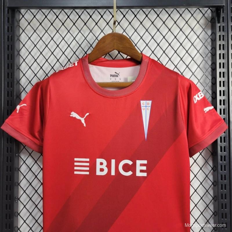 24/25 Kids Deportivo Universidad Catolica Away Red Jersey