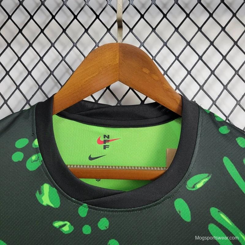 2024 Nigeria Away Green Black Jersey