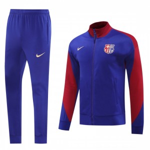 24/25 Barcelona Blue/Red Full Zipper Jacket +Long Pants