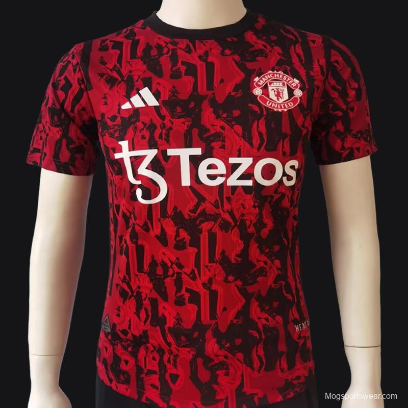 Player Version 23/24 Manchester United Red Training Jersey