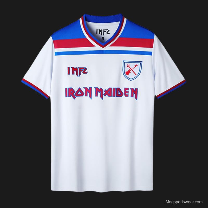 Retro 22/23 Iron Maiden X West Ham White Jersey