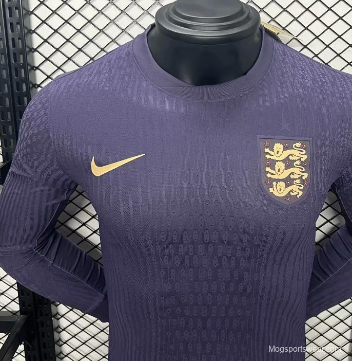 Player Version 2024 England Away Long Sleeve Jersey